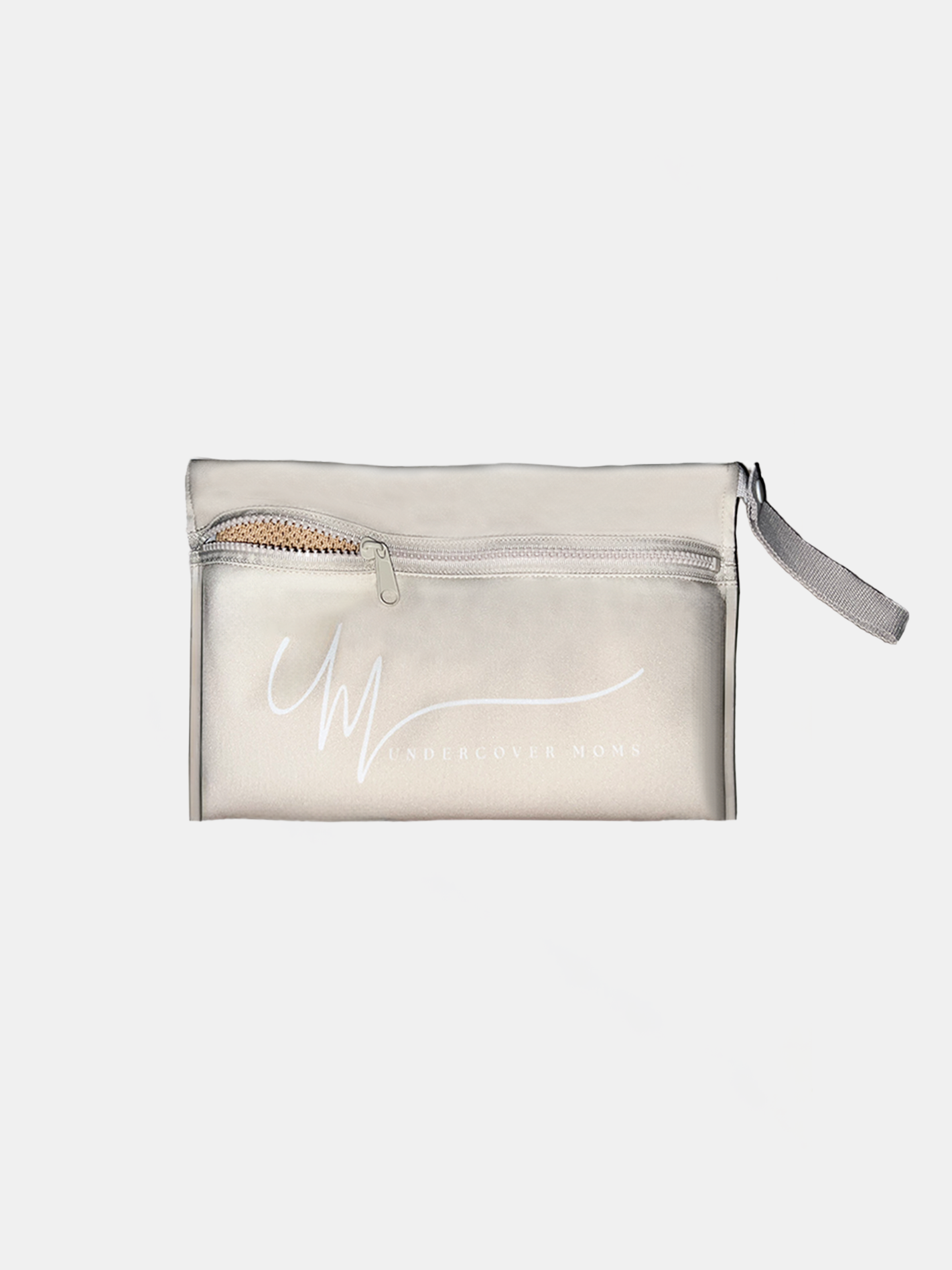 Wet Bag Branded Zip Storage Pouch In Perla